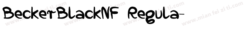 BeckerBlackNF Regula字体转换